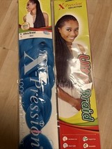 X-pression Ultra Braid Hair Extension --Rasta. Colour Blue - €4,50 EUR