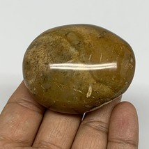 91.1g, 2.2&quot;x1.8&quot;x1&quot;, Yellow Ocean Jasper Palm-Stone @Madagascar, B18134 - £5.64 GBP