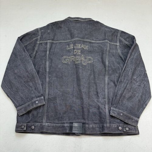 Vtg 90’s Marithe Francois Girbaud Denim SPELL OUT Jean Jacket Men&#39;s Size... - $79.19