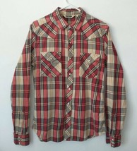 Salt Valley~Western~Pearl Snaps~Plaid~Sz M~Red~Long Sleeve~Women&#39;s - £16.36 GBP