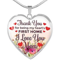 Express Your Love Gifts Gift for Mom Thank You for Being My First Home Heart Nec - £43.33 GBP