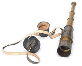 MARINE 18&quot; ANTIQUE TELESCOPE WITH LEATHER COVER BY NAUTICALMART - $49.00