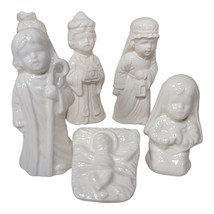 Roman RR Nativity Scene Holy Family Creche Figurine Christmas Ceramic Vintage - £24.80 GBP