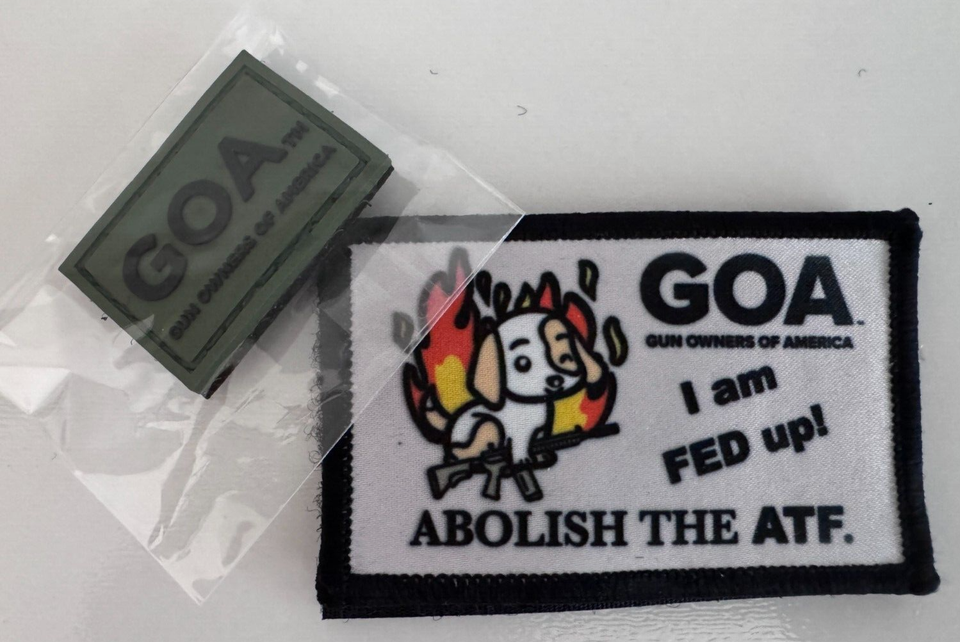 Shot Show 2025 GOA Gun Owners Of America Tactical Patches - $16.82