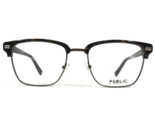 Public Eyeworks Brille Rahmen EVANSTON-C03 Brown Schildplatt Quadratisch - $69.75
