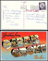 1961 US Postcard - Ocean Grove, New Jersey to Stockertown, Pennsylvania U4 - £2.33 GBP