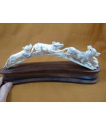 (DOG-8) hound Hound puppy dog running shed ANTLER figurine Bali detailed... - €138,53 EUR
