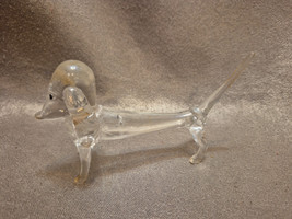 Vintage 1970s Lucite Acrylic Dachshund Dog Miniature Figurine - £11.17 GBP