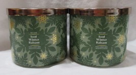 White Barn Bath &amp; Body Works 3-wick Scented Candle Lot Of 2 Iced Winter Balsam - £53.91 GBP