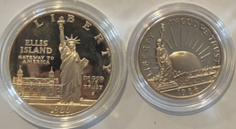 1986-S Statue of Liberty and Ellis Island Proof Coins. - $31.84