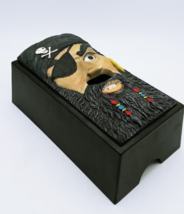 Pirate Head Face Tissue Box Holder Dispenser Kleenex Black - $16.95