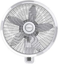 Lasko M18950 Wall Mount Fan 22.5&quot; H X 18&quot; D 3 speed Oscillating White - £58.51 GBP