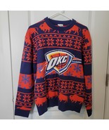 OKC Oklahoma City Thunder Basketball Ugly Christmas Sweater Mens M NBA B... - $45.91 CAD