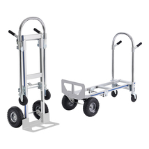 VEVOR Aluminum Hand Truck, 2 in 1, 800 lbs Load Capacity, Utility Cart C... - $132.99
