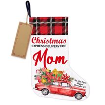 TSUYAWU Mom Christmas Stocking Hanging Decoration 18x12 Inch Xmas Holiday - $211.24 MXN TSUYAWU Mom Christmas Stocking Hanging Decoration 18x12 Inch Xmas Holiday - $211.24 MXN