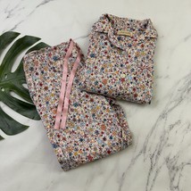Papinelle Womens 2 Piece Pajama Set Size M Pink Red Star Print Pjs Cotton - $644.30 MXN