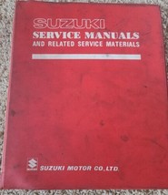 Suzuki empty 4 ring Factory Service Shop Manual Binder  - $19.34