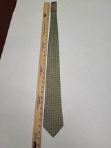 Tommy Hilfiger Tie Green Square Patterned Tie - £11.09 GBP