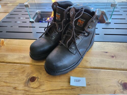 Primary image for Timberland PRO 6" Pit Boss Steel Toe Work/Safety Black Boots Men's 11 $160