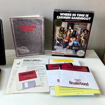 Where in Time is Carmen Sandiego 1989 Big Box PC Game IBM/TANDY Broderbund VTG - £37.27 GBP