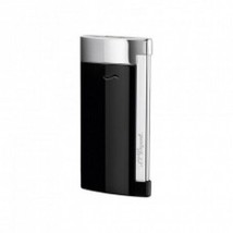 S.T. Dupont Lighter - Slim 7 Black Lacquer &amp; Chrome - 027700 - £146.08 GBP