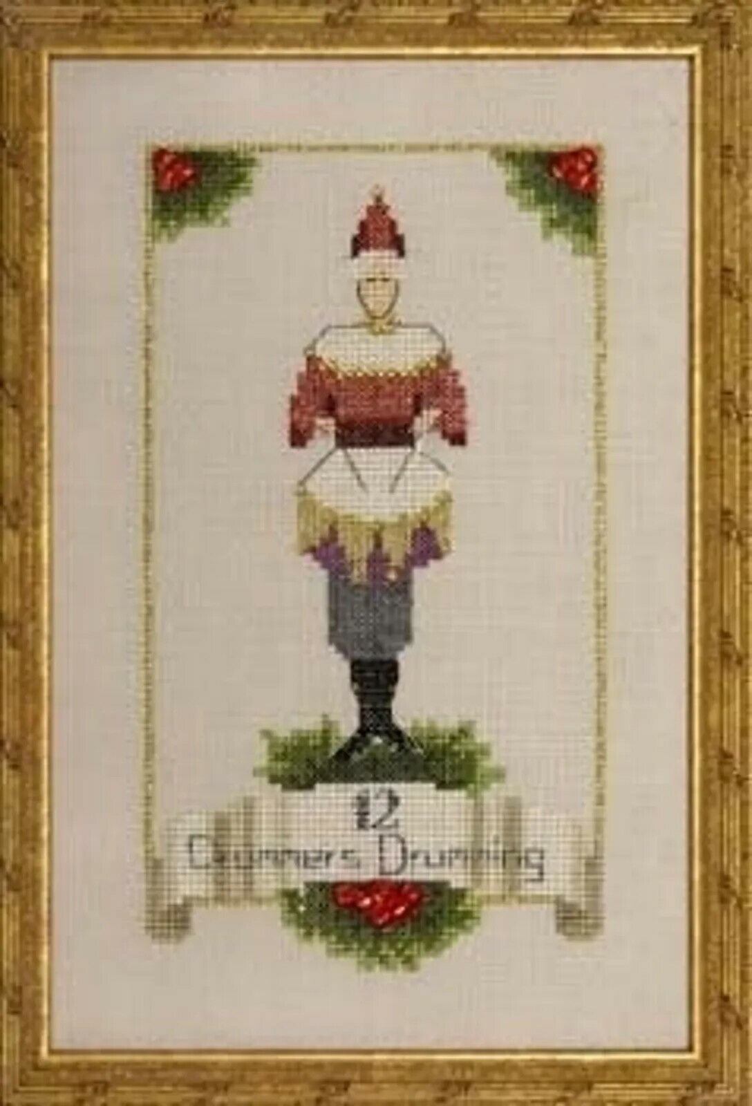 Primary image for SALE! Complete Xstitch Materials Twelve Drummer's drumming - 12 Days Of Christma