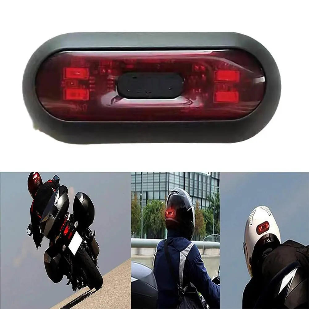 Motorcycle Helmet Taillight USB Rechargeable Modified Bicycle Helmet light - £11.09 GBP