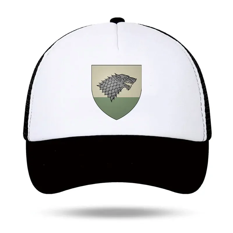 House Stark The North Family Sigil Foam Trucker Cap Adult Daily Printed - £6.36 GBP