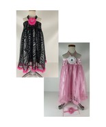 Girls Dress Sz 5 - 6 - 5/6 Large Tutu Pink &amp; Zebra Dress Up Party 5 Pc S... - $33.70 CAD