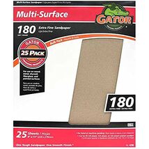 ALI INDUSTRIES 4206 9" x 11" Multi-Surface Sanding Sheets, Brown - $12.95