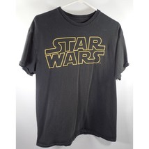 Star Wars Gold Logo Graphic T-Shirt Large - $5.36