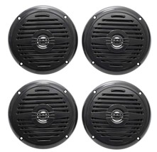 (4) Rockville MS525B 5.25&quot; 200 Watt Waterproof Hot Tub Speakers In Black - £88.46 GBP