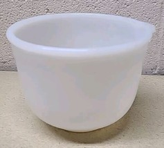 Vintage Glasbake Made for Sunbeam Mixer White Milk Glass Mixing Bowl # 20CJ  USA - $15.79