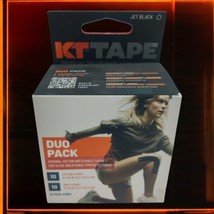 KT Tape Duo Pack 20 Strips 2-10&quot; 10 Cotton 10 Pro Strips Brand New  One Box - $14.69