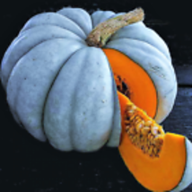 10 Jarrahdale Blue Pumpkin Seeds Heirloom Big Winter Squash Size:  - £7.57 GBP