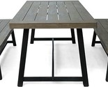 Christopher Knight Home Weir Outdoor Acacia Wood Picnic Set, Gray Finish... - $969.99