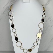 Lane Bryant Long Gold Tone Chain Link Necklace - £7.75 GBP