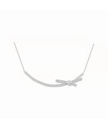 Crystal Diamond Smiley Bow Necklaces Cool Necklace Simple Style - £20.59 GBP
