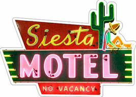 Siesta Motel Neon Image Laser Cut Metal Sign (not real neon) - £46.93 GBP