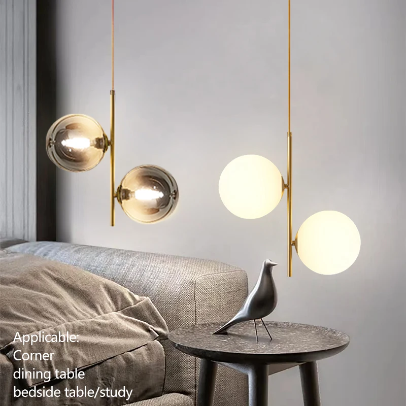 Nordic Glass Ball Pendant Lights Voltage 110V 220V Home Decor Dining Room - $23.83+