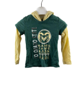 Colosseum Ragazzi Colorado State Arieti Felpa Giallo-Verde Piccolo (6-6X) - $281.46 MXN
