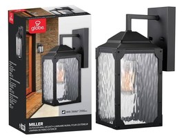 Globe Electric 44216 Miller Outdoor 1-Light Downlight Wall Sconce Black - €38,18 EUR