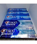 Lot of 5 Crest 3D White Advanced Deep clean /Pro Health CLEAN M Toothpas... - $271.48 MXN