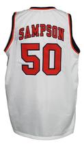 Ralph Sampson Custom College Basketball Jersey New Sewn White Any Size image 5