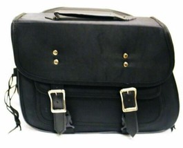 Motorcycle Carry on Luggage Medium Slant Textile Saddle Bag by Vance Leather - £74.78 GBP