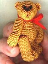 CLINT Mini Thread Crochet Bear Pattern by Edith Molina - Amigurumi PDF D... - $6.99