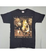 Led Zepplin T-Shirt Men&#39;s SmalI Black Graphic In Through Out Door 2006 VTG - $19.87