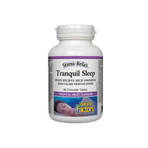 Natural Factors Stress-Relax Tranquil Sleep, 60 Chewable Tablets - £17.82 GBP