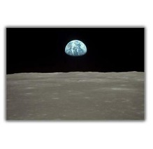Photographs 12 x 14  Color Picture - EARTH RISE FROM APOLLO NASA 12/29/1968 - $9.00
