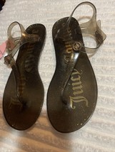 Juicy Couture jelly flip flop sandals WJ04016W sz 9M new  - £35.81 GBP